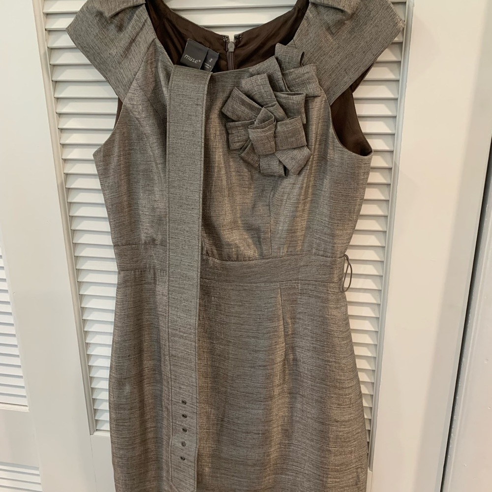 Gray muse dress